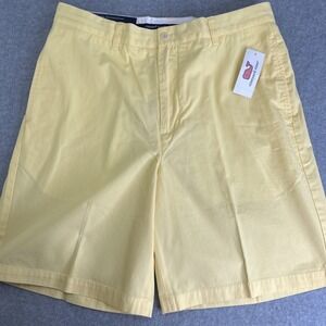 Vineyard Vines 33 x 9 Links Shorts Sunny Butter Yellow Cotton Chino Men Prep NWT